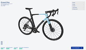 Screenshot von einem Fahrrad Konfigurator