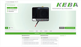 Screenshot of the KEBA configurator.