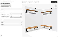 Screenshot of a wardrobe configurator.