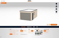 Screenshot of the Grötz prefabricated garage configurator