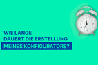 Wecker auf grünem Hintergrund.