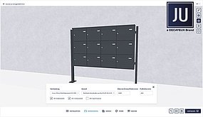 Screen vom JU Briefkasten Konfigurator.