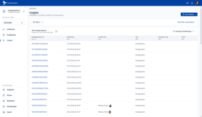 Screenshot von den Plattfrom Insights
