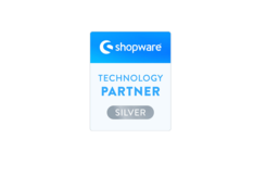 Blue Shopware Logo.