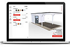 Screenshot eines Carport-Konfigurators