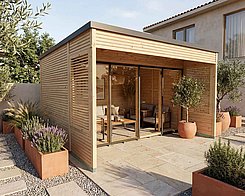 Modulares Gartenhaus