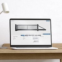 3D configurator of a sliding gate.