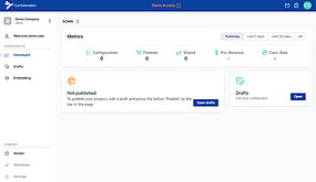 Screenshot vom Plattform Dashboard