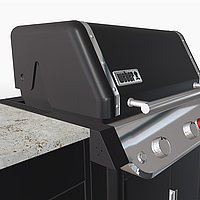 3D Zeichnung der Outdoorküche von BBQ Kitchen.