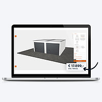 Leitl garage configurator, where you can calculate the price in real time.