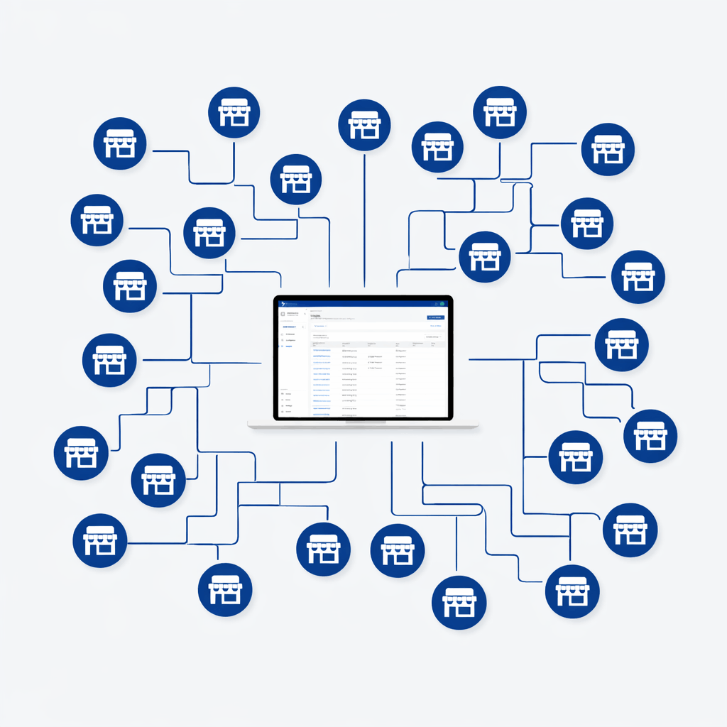 Central configurator with connected distributors