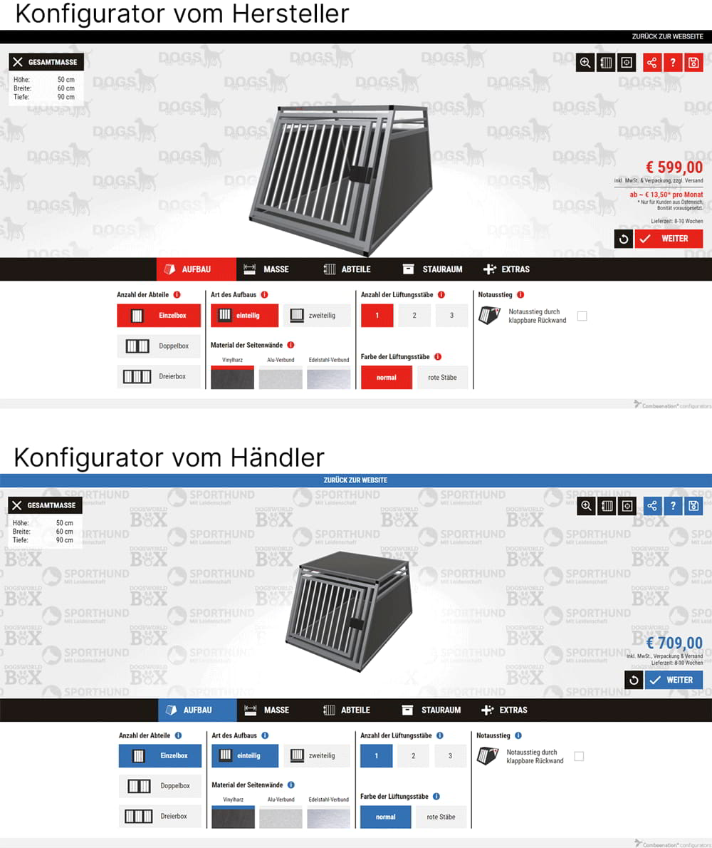 Können meine Händler den 3D Konfigurator auch nutzen?