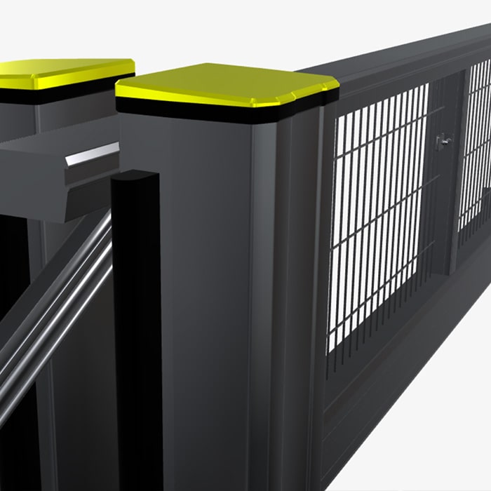 Detailed image of a Balu gate in 3D.
