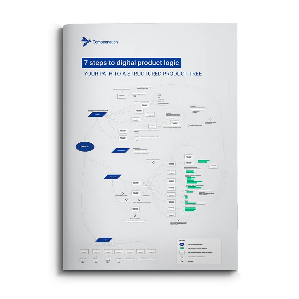 Cover of a white paper entitled “7 Steps to Digital Product Logic”